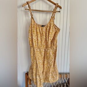 Banana Republic Yellow Dress Size Large Tall